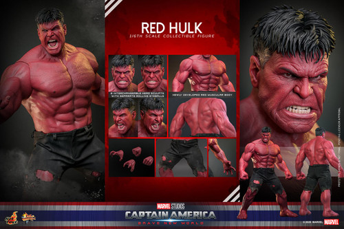 Hot Toys MMS797 Marvel's Captain America Brave New World Red Hulk 1/6 Scale Figure