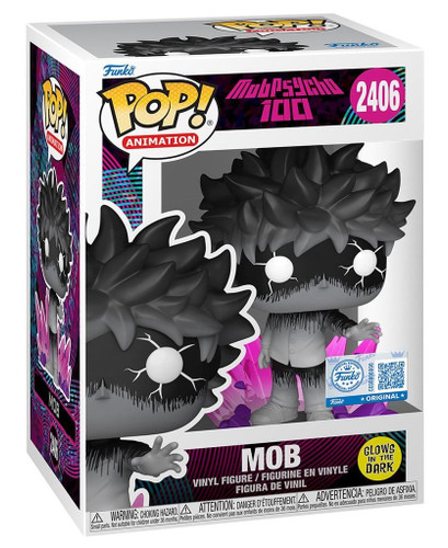 Funko Pop! Animation Mob Psycho 100 2406 Mob (Glows in the Dark Entertainment Earth Exclusive)