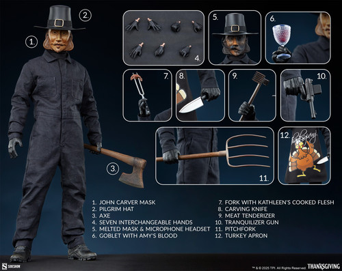 Sideshow Collectibles Thanksgiving John Carver 1/ Scale Figure