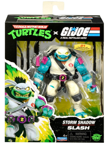 Playmates Teenage Mutant Ninja Turtles x G.I. Joe Slash x Storm Shadow 5" Figure