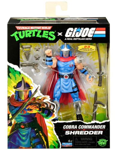  Playmates Teenage Mutant Ninja Turtles x G.I. Joe Shredder x Cobra Commander Figure 