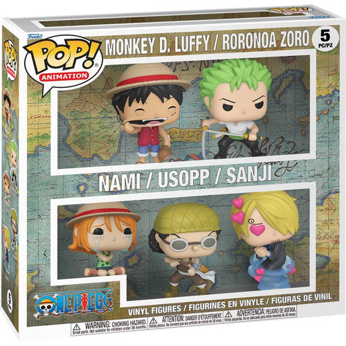  Funko Pop! Animation One Piece Monkey D. Luffy / Roronoa Zoro / Nami / Usopp / Sanji 5 Pack 