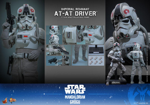  Hot Toys MMS845 Star Was The Mandalorian and Grogu Remnant AT-AT Driver 1/6 Scale Figure 