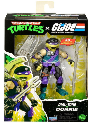  Playmates Teenage Mutant Ninja Turtles x G.I. Joe Donnie x Dial-Tone Figure 