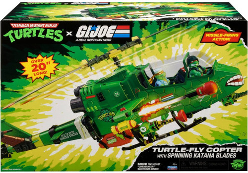 Playmates Teenage Mutant Ninja Turtles x G.I. Joe Mobile Strike Force Assault Copter Vehicle