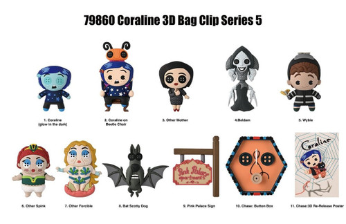 Monogram Coraline Series 5 3D Foam Bag Clip Blind Bag Single