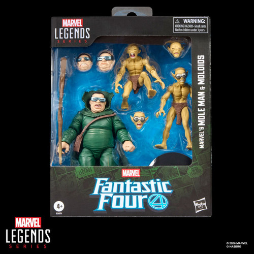 Hasbro Marvel Legends Fantastic Four Mole Man & Moloids 6" Figure Set