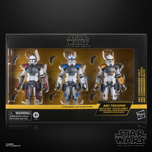 Hasbro Star Wars The Black Series ARC Trooper Battle Pack Havoc, Colt, & Blitz 6" Figure 3-Pack
