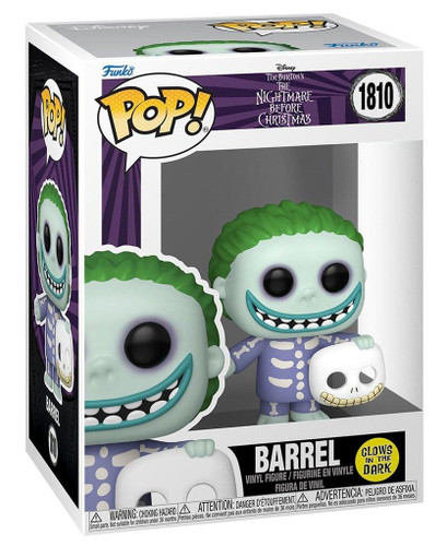  Funko Pop! Disney The Nightmare Before Christmas 1810 Barrel (Glows in the Dark Entertainment Earth Exclusive) 