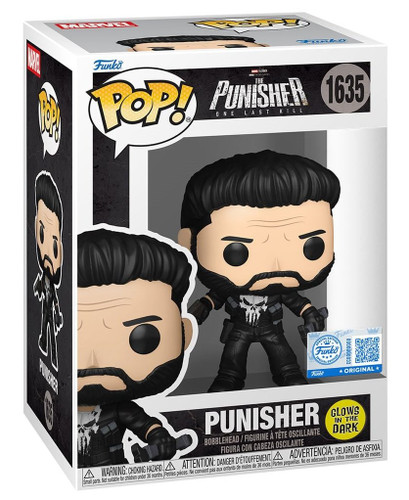 Funko Pop! Marvel The Punisher One Last Kill 1635 Punisher (Glows in the Dark Entertainment Earth Exclusive)