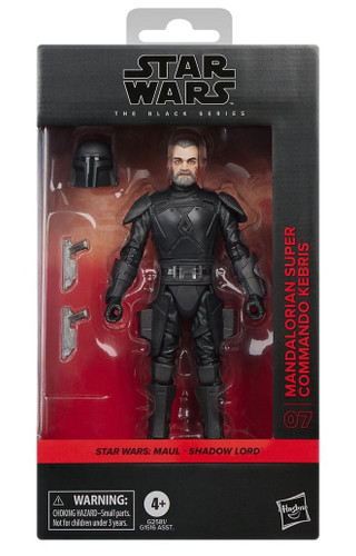 Hasbro Star Wars The Black Series Maul Shadow Lord #07 Mandalorian Super Commando Kebris 6" Figure