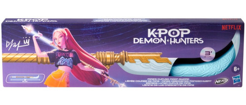 Hasbro Nerf KPop Demon Hunters Mira's Curved Moon Sword Roleplay Prop Repilca