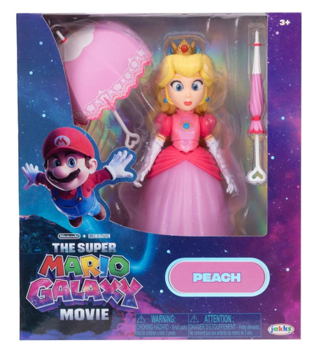 JAKKS Pacific The Super Mario Galaxy Movie Princess Peach 5" Figure