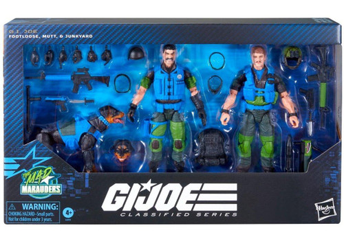  Hasbro G.I. Joe Classified Series #220 Mad Marauders Footloose, Mutt, & Junkyard 6" Figure Set 