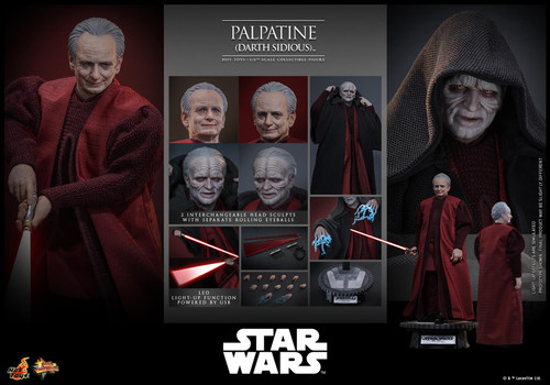Hot Toys MMS805 Star Wars Palpatine (Darth Sidious) 1/6 Scale Figure