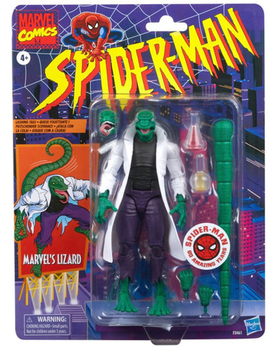Hasbro Marvel Legends Spider-Man Retro Card Lizard 6" Figure