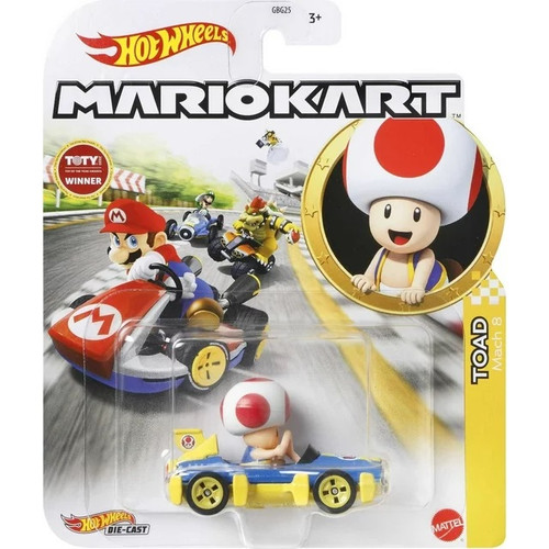 Hot Wheels Mario Kart Toad in Mach 8