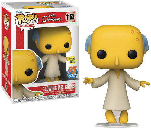 Funko Pop! Animation The Simpsons 1162 Glowing Mr Burns Glow-In-The-Dark (PX Exclusive)