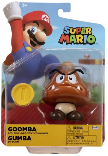 Jakks Pacific World of Nintendo Super Mario series 24 Goomba 4" Figure
