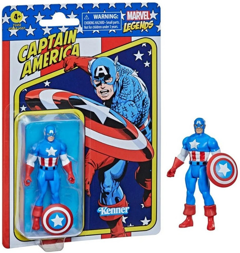 Hasbro Marvel Legends Retro 375 Collection Captain America 3.75" Figure