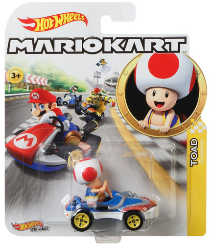 Mattel Hot Wheels Mario Kart Toad Diecast Car