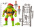 Playmates Teenage Mutant Ninja Turtles: Mutant Mayhem Movie Basic Raphael 4.5" Figure