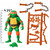 Playmates Teenage Mutant Ninja Turtles: Mutant Mayhem Movie Basic Michelangelo 4.5" Figure
