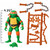  Playmates Teenage Mutant Ninja Turtles: Mutant Mayhem Movie Basic Michelangelo 4.5" Figure 