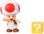  Jakks Pacific World of Nintendo Super Mario Bros Red Toad With Question Block 4.5" Figure 