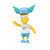  Jakks Pacific 2.5" The Simpsons Wave 3 Barty with Krusty Hat 