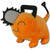  Great Eastern Entertainment Chainsaw Man Pochita Smiling with Closed Eyes 4" Plush 