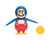 Jakks Pacific World of Nintendo Super Mario Penguin Mario With Coin 4" Figure