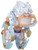 Banpresto One Piece World Collectables Gear 5 Luffy Version E Minifigure