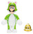  Jakks Pacific Super Mario Wave 49 Cat Luigi with Super Bell 4" Figure 