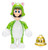 Jakks Pacific Super Mario Wave 49 Cat Luigi with Super Bell 4" Figure