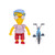 Jakks Pacific The Simpsons Milhouse with Bike 5" Figure