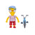  Jakks Pacific The Simpsons Milhouse with Bike 5" Figure 