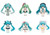  Blokees Hatsune Miku DaaLaMode Q Series Miku With You Mini Model Kit Blind Box Single 