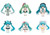 Blokees Hatsune Miku DaaLaMode Q Series Miku With You Mini Model Kit Blind Box Single
