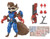 Blokees Marvel Rivals Champion Class CC08 Rocket Raccoon Model Kit