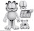  Boss Fight Studios Black and White Daily Comic Strip Garfield 4" Figure (Entertainment Earth Exclusive) 