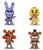 Funko Pop! Games Five Nights at Freddy's Bonnie Chica Foxy Freddy 4 Pack