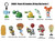 Monogram Plants vs Zombies Series 2 3D Foam Bag Clip Blind Bag Single