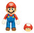 Jakks Pacific World of Nintendo Super Mario Standard Mario With Power Up Mushroom 4" Figure