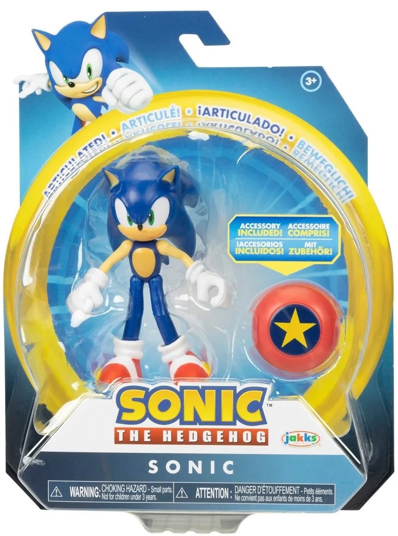 Jakks Pacific Sonic the Hedgehog Sonic with Star Spring 4.5