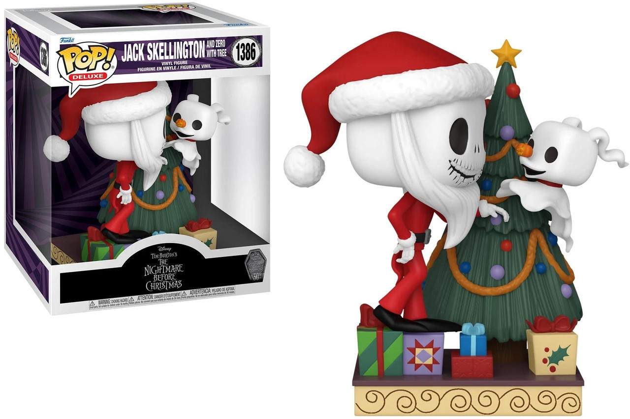 Funko Pop! Deluxe The Nightmare Before Christmas 30th Anniversary: Jack and Zero with Tree