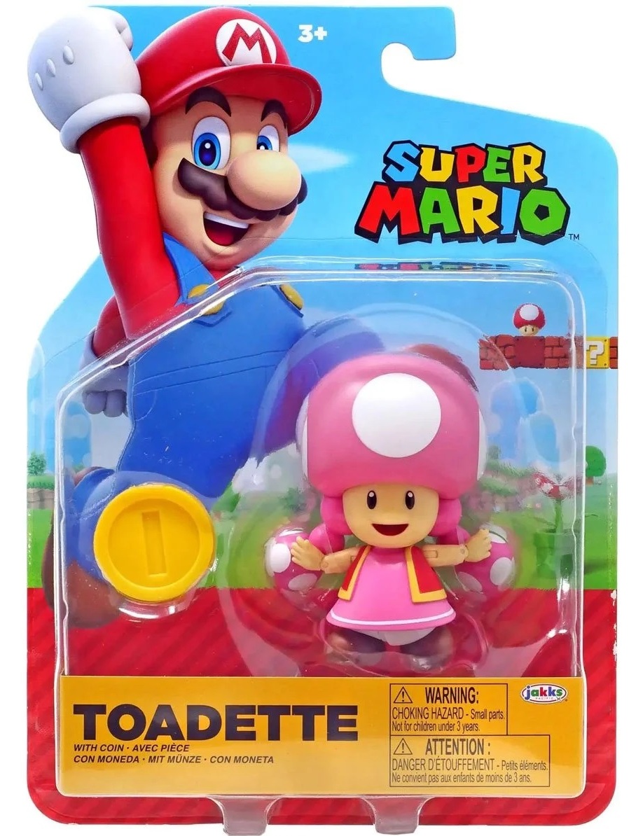 マリオの産毛 Jakks Pacific World of Nintendo Toadette with Coin 4