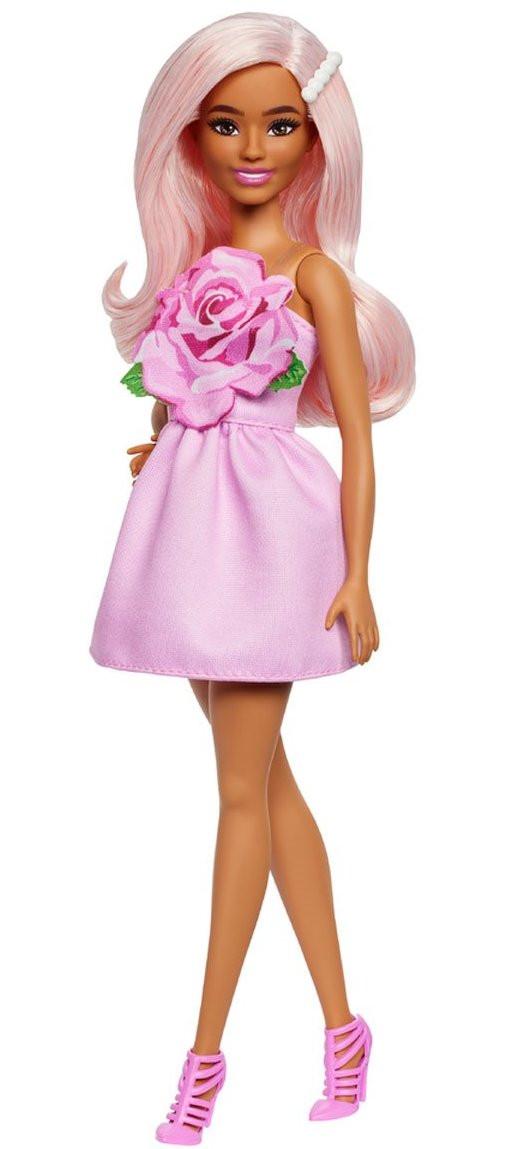 Barbie Fashionistas Doll #238 in Strapless Rose Dress, Pink