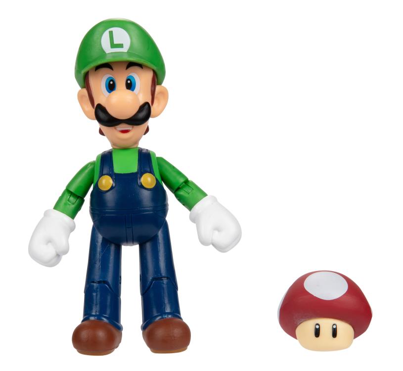 Jakks Pacific World of Nintendo Luigi with Super Mushroom 4