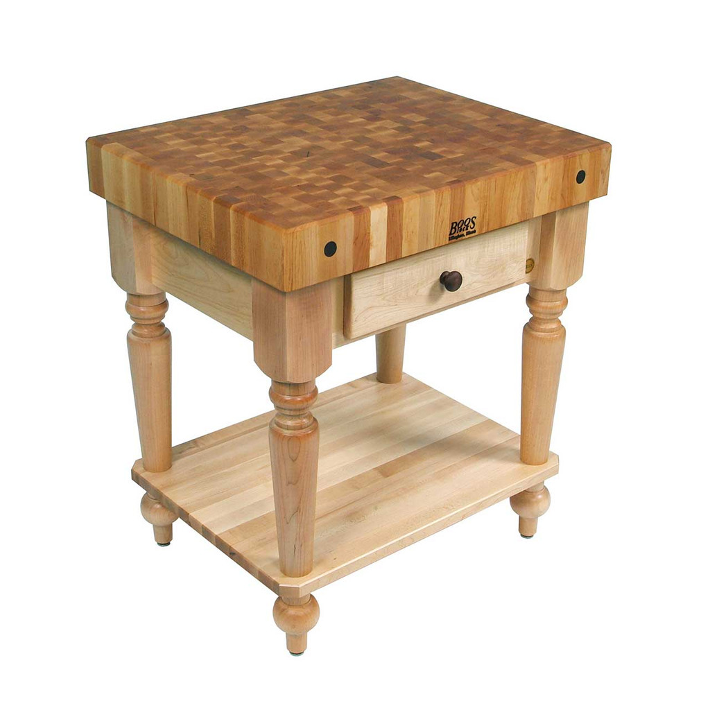 Cuttingboards Net John Boos Rustica Kitchen Island 30 X 24 X 4